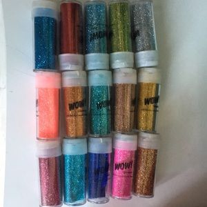 COPY - 15 American Craft Brand Glitters Wow! Golds Blues Pinks Green Silver - S…